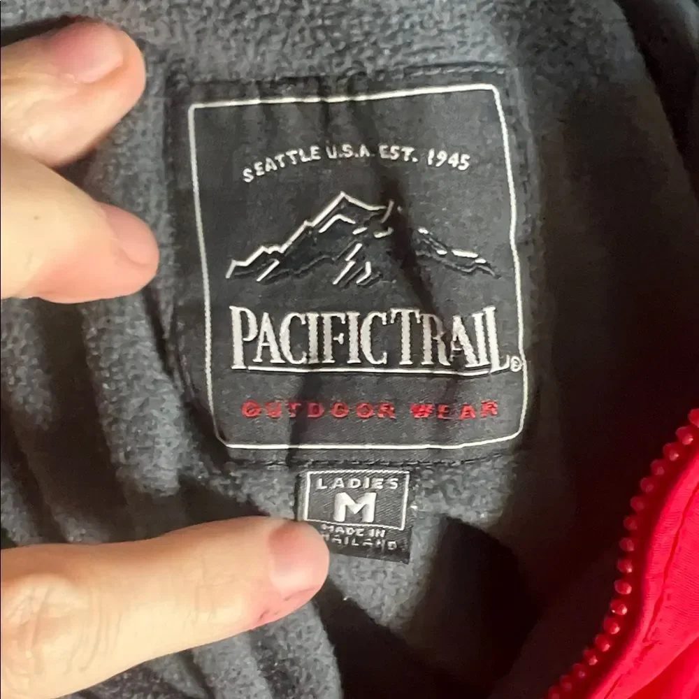 Pacific Trail Men’s Red & Gray Ski Jacket Size Medium